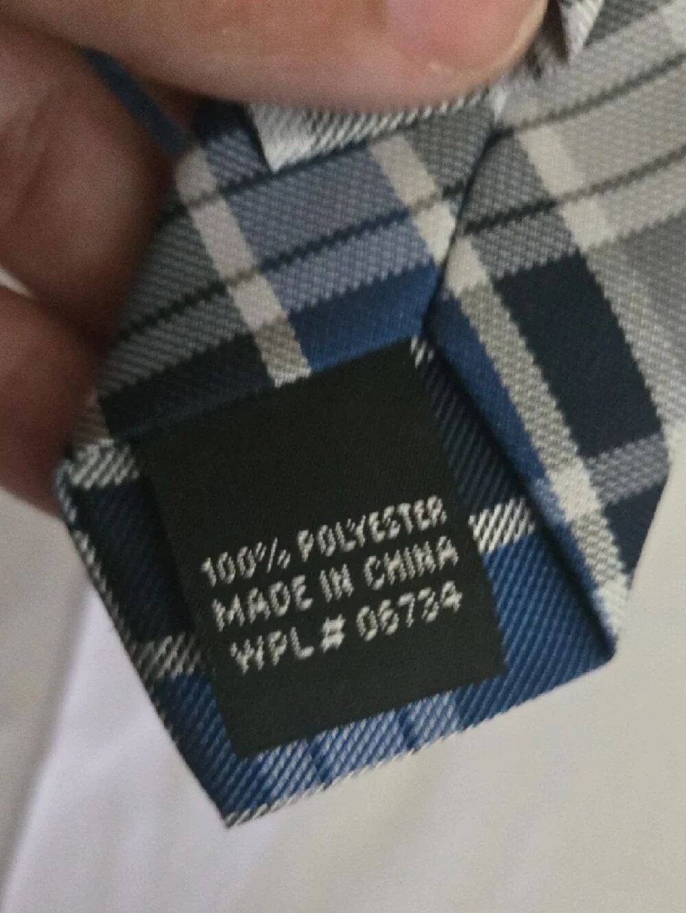 Stafford Navy Polka Dot Tie